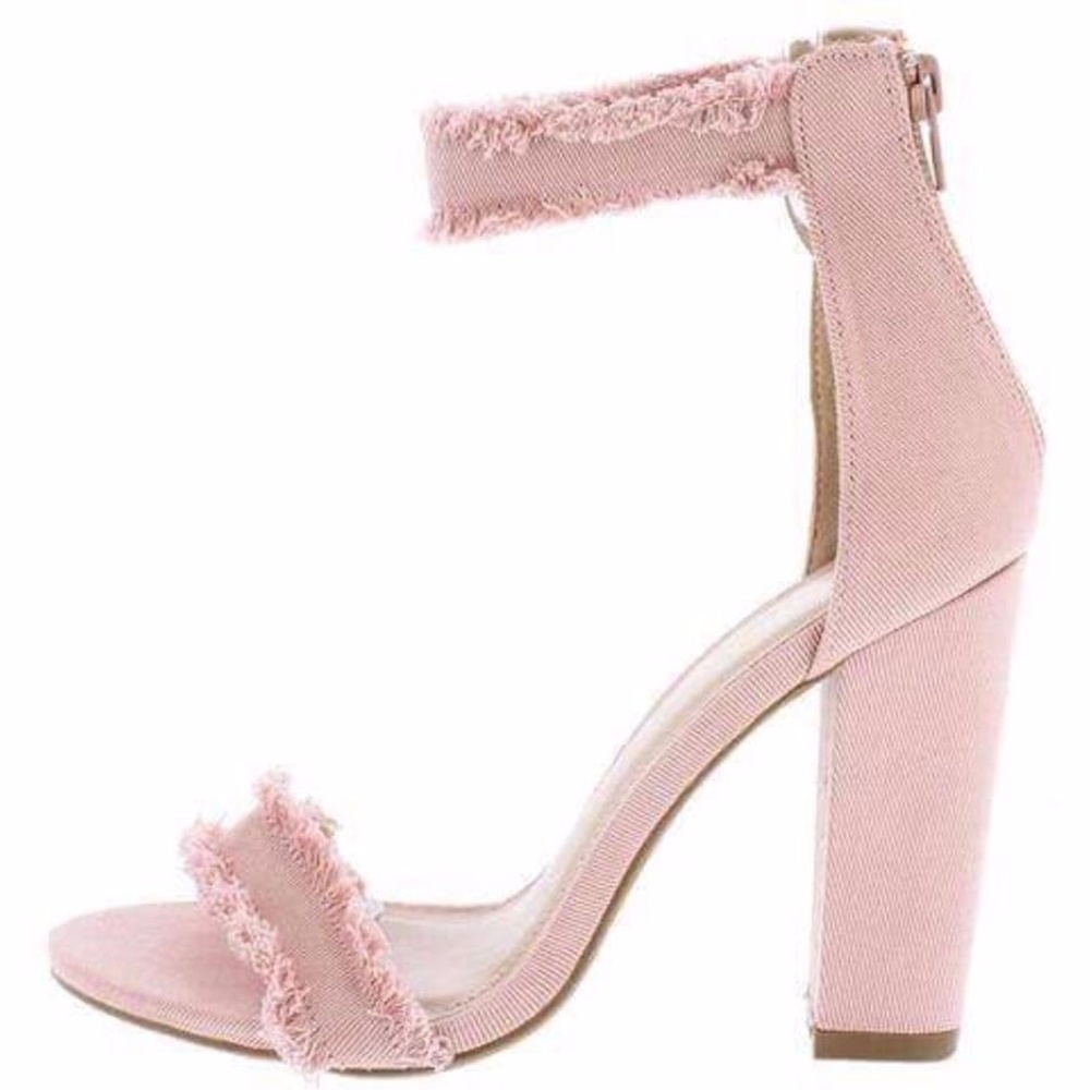 rocio pink open toe heel - Picture 6 of 8