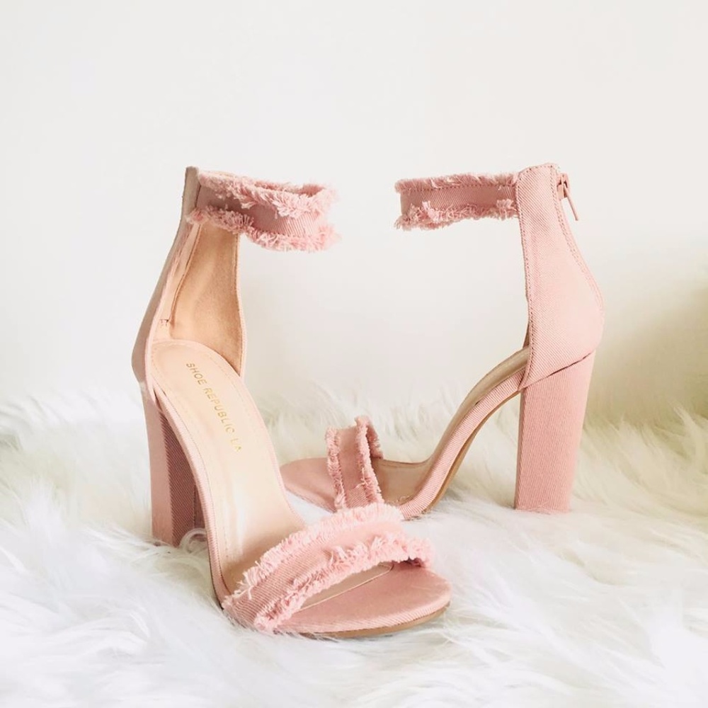 rocio pink open toe heel - Picture 4 of 8
