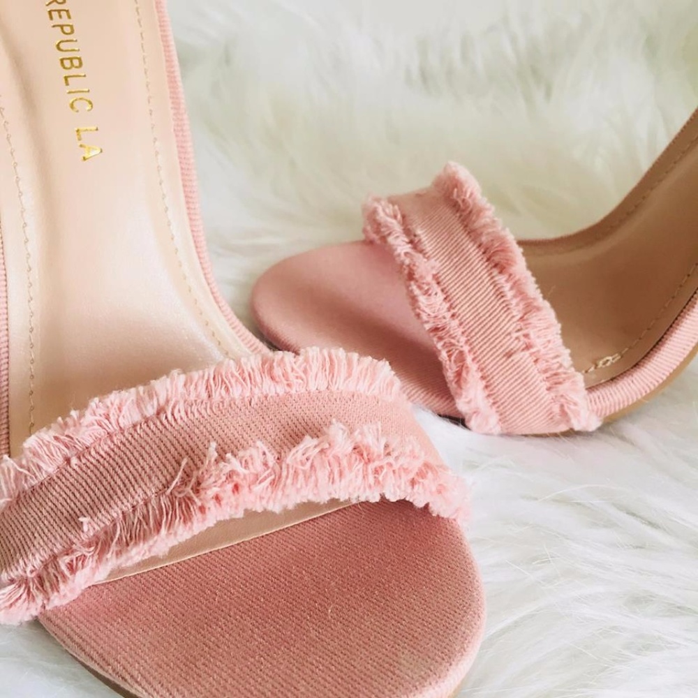 rocio pink open toe heel - Picture 5 of 8
