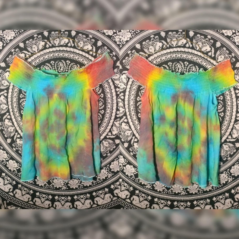Custom tie-dyed Top