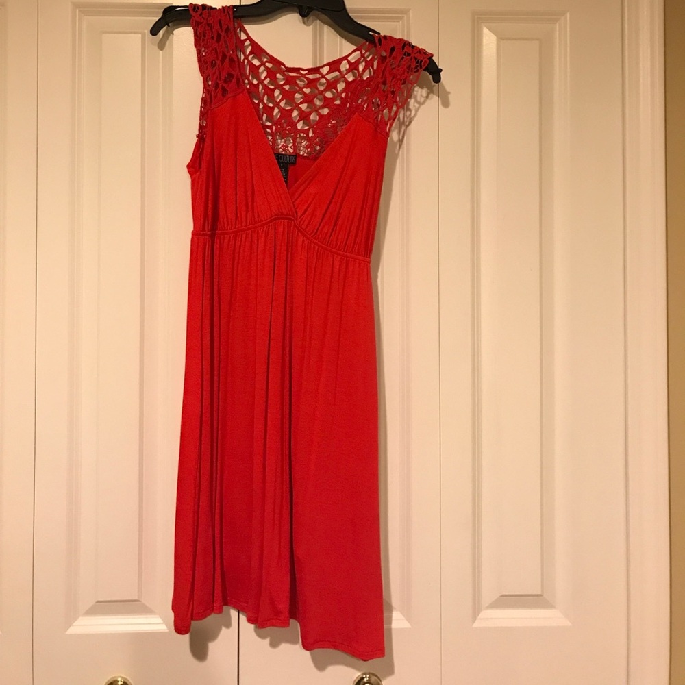Red summer dress