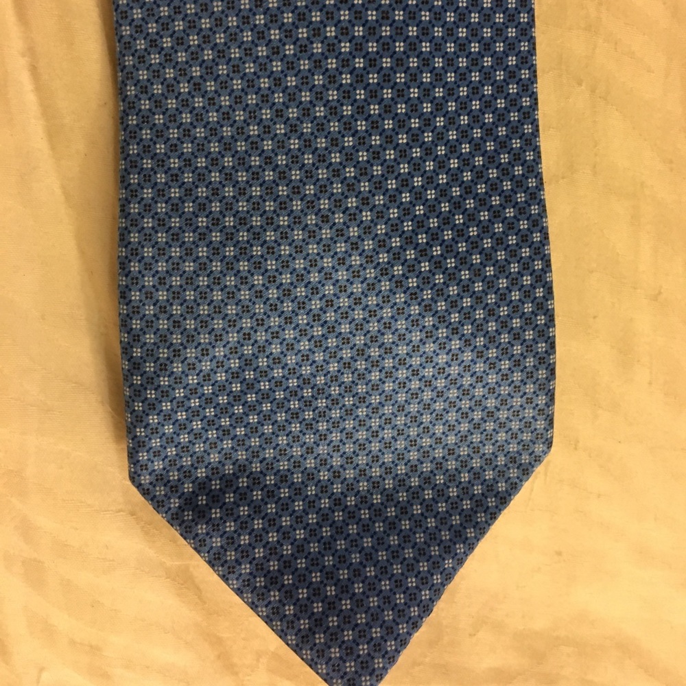 Zegna blue silk tie