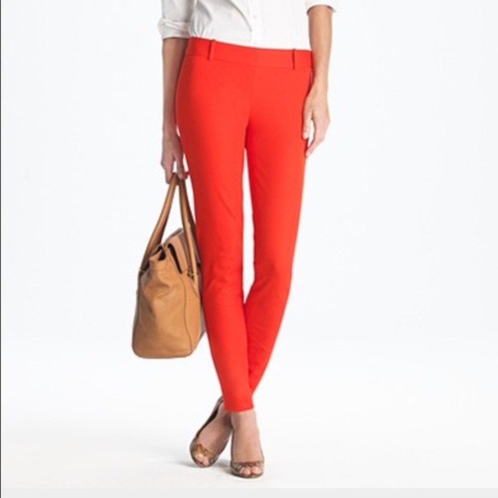 J. Crew Red Tall Minnie Pants