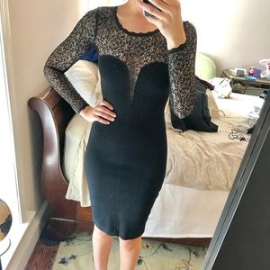 Lace Sleeve Cocktail Dress