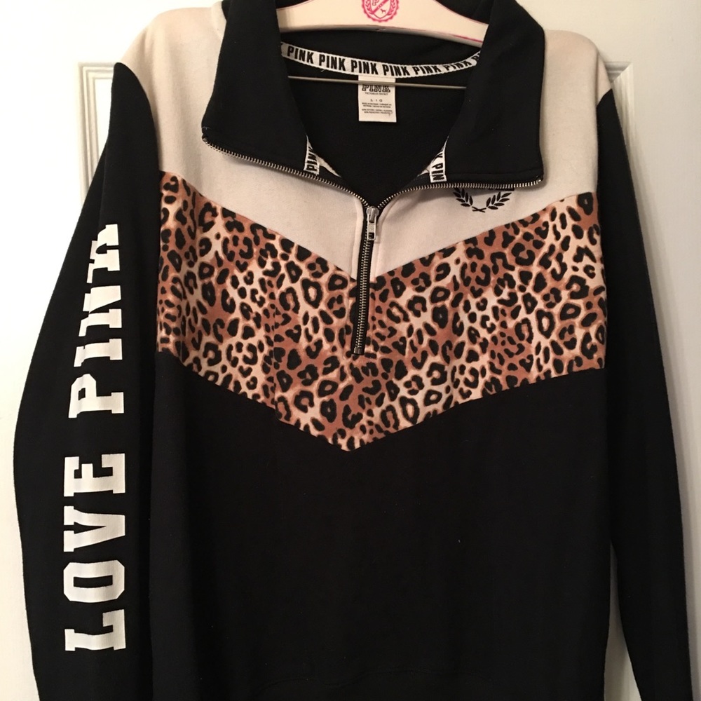 Vs pink cheetah pullover