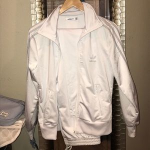 White Adidas tracksuit