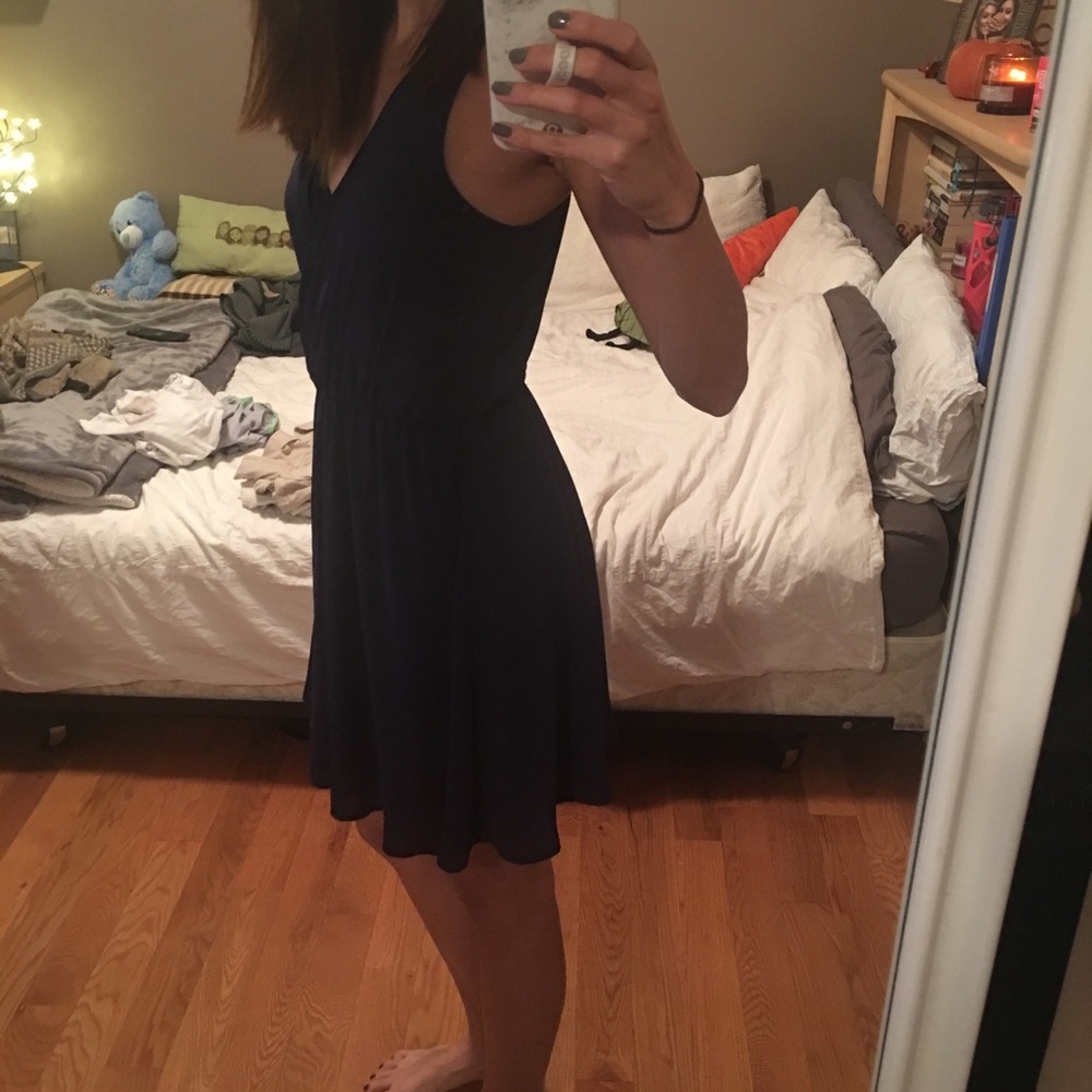 Dark blue dress