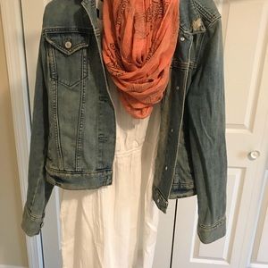 Lucky Brand white cotton summer dress SZ L