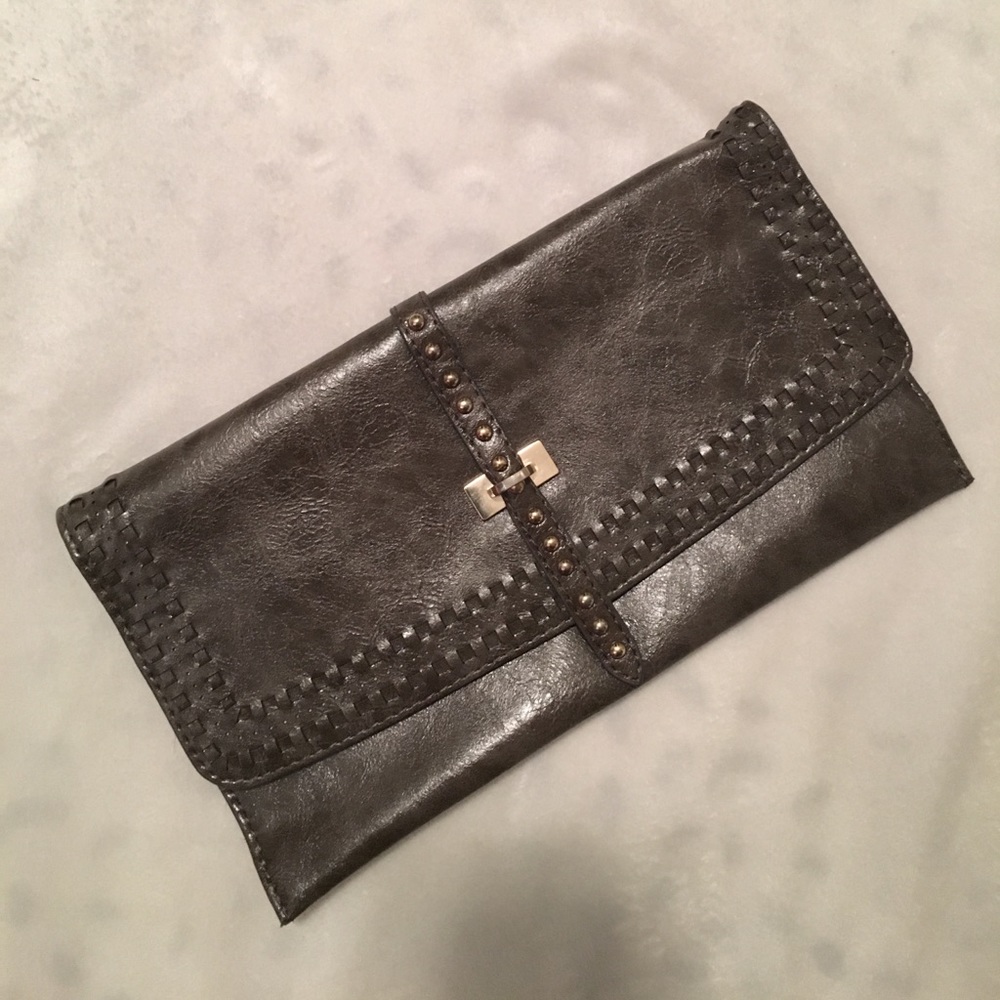 Brown/Grey Clutch & Crossbody