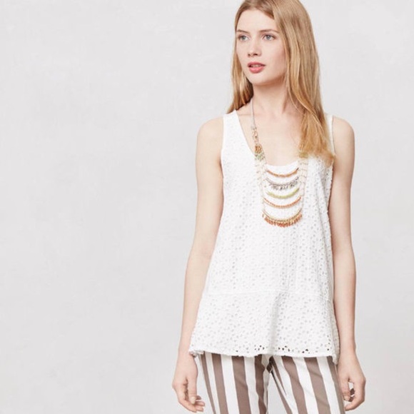 Anthro Sam & Lavi Eyelet Tank - Picture 1 of 8