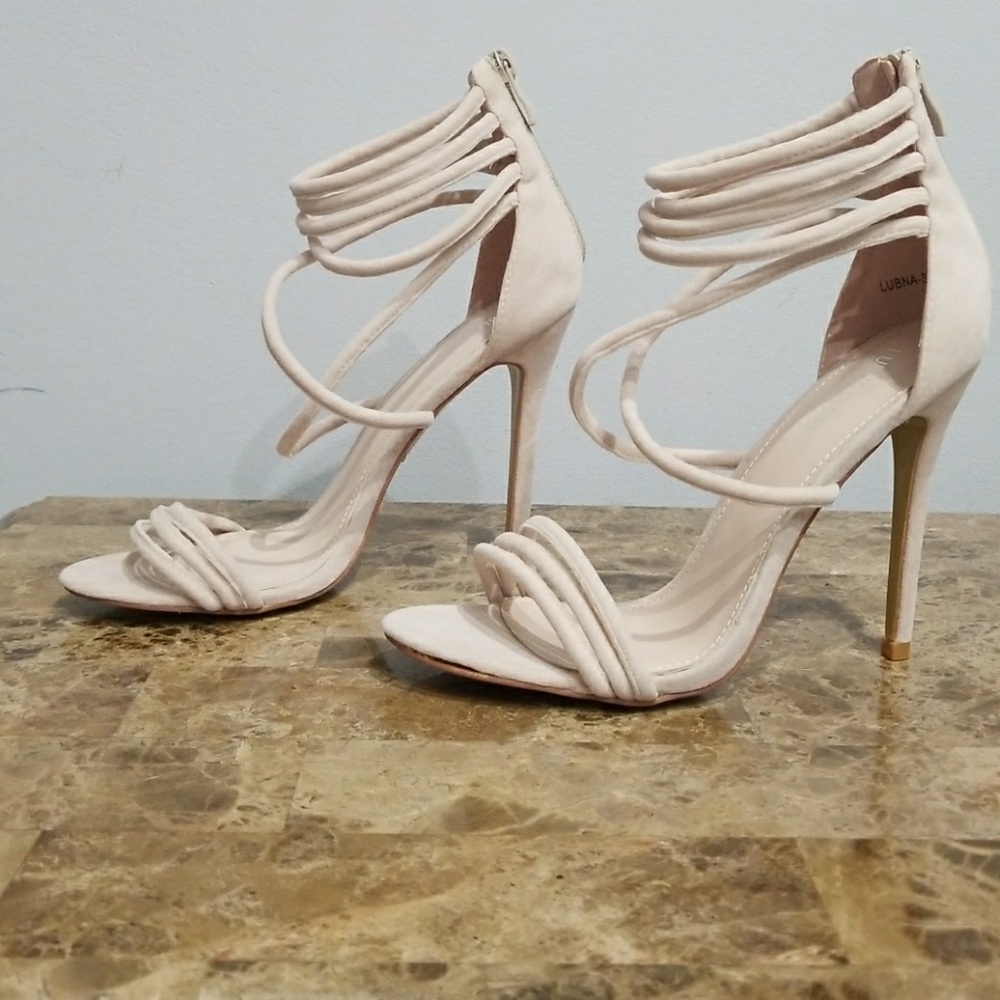 Asos nude strappy heels