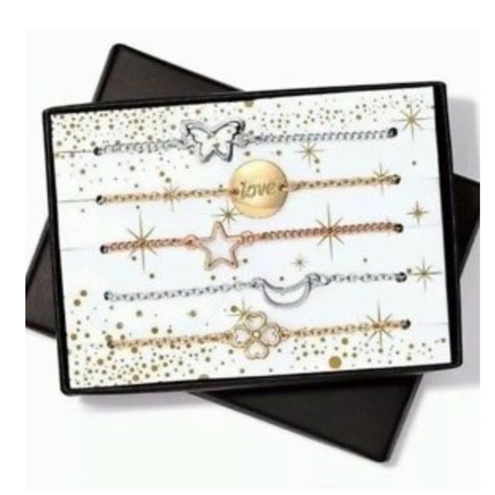 🎄AVON SENTIMENTAL ICONS 5PC. BRACELETS NIB🎄