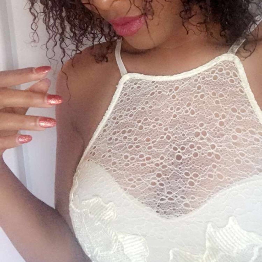 Pale yellow crop top