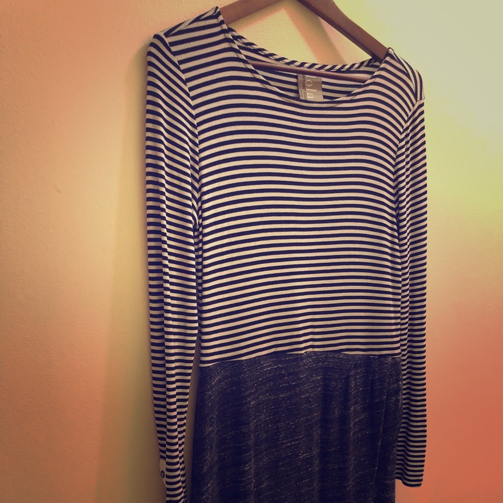 Anthropologie Dolan mixed stripe dress