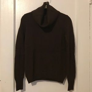 J. Crew Dark Brown Wool Turtleneck Sweater XS