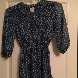 Mossimo Blue Top with Birds