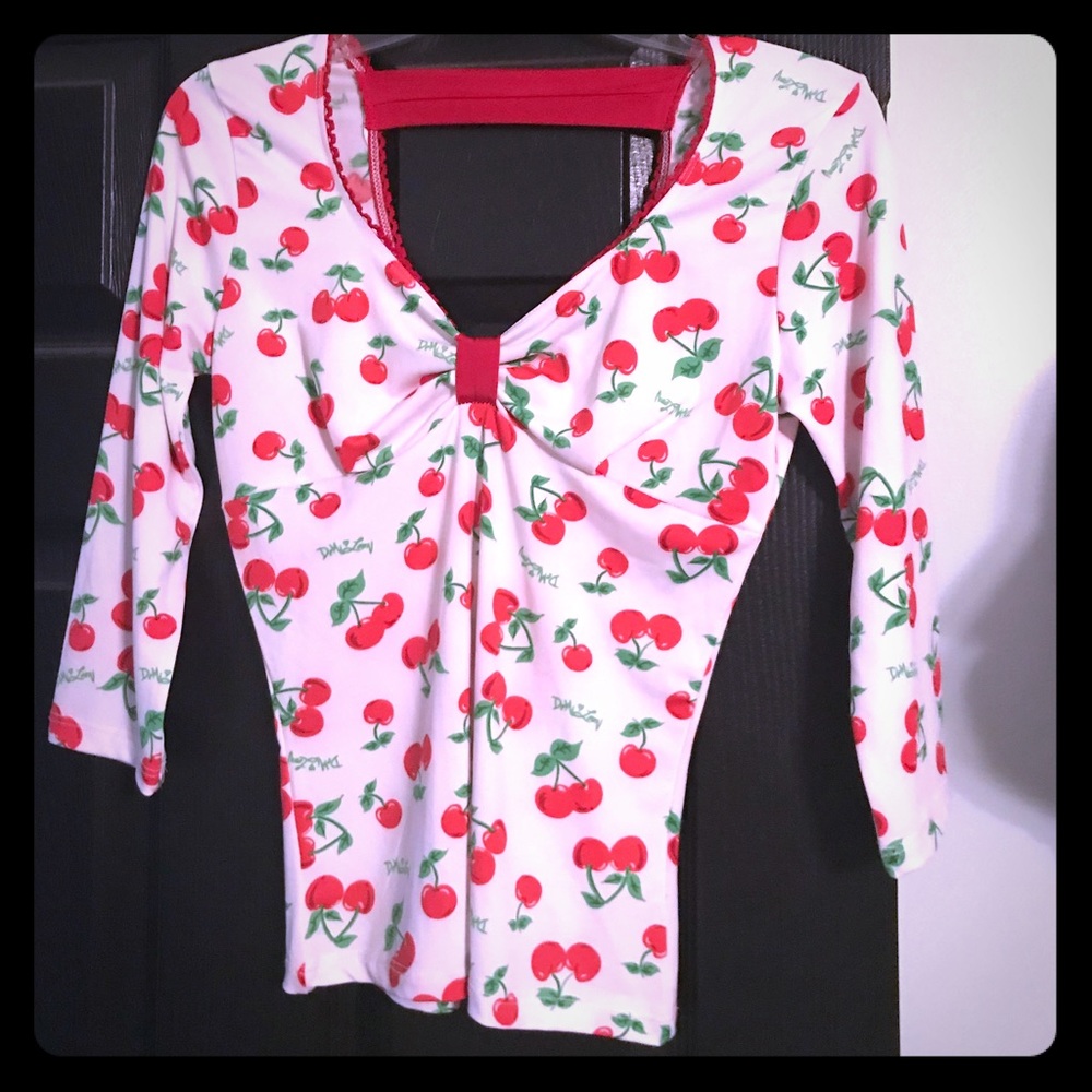 Demi Loon cherry top