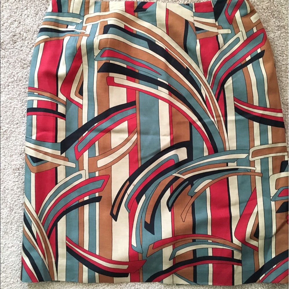 Talbots patterned skirt