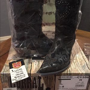 Corral Crystal Heart Boots