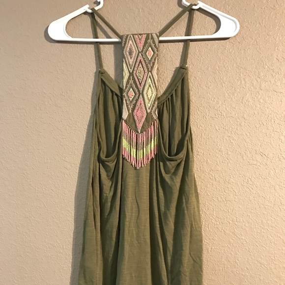 Size M Army Green American Eagle Ladies Tank NWT - Picture 4 of 5