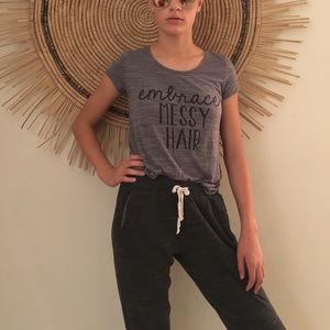 Grey faded soft graphic t-shirt