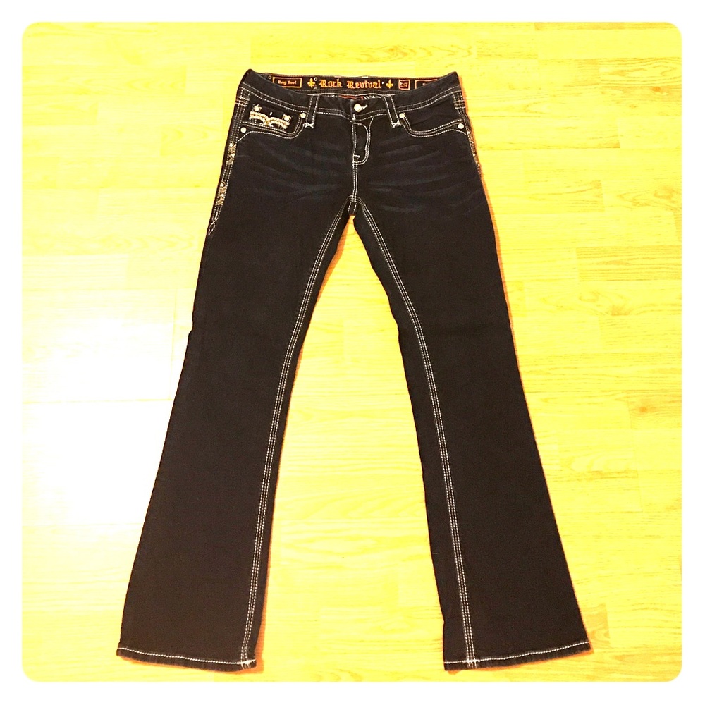 ROCK REVIVAL EASY BOOT JEAN