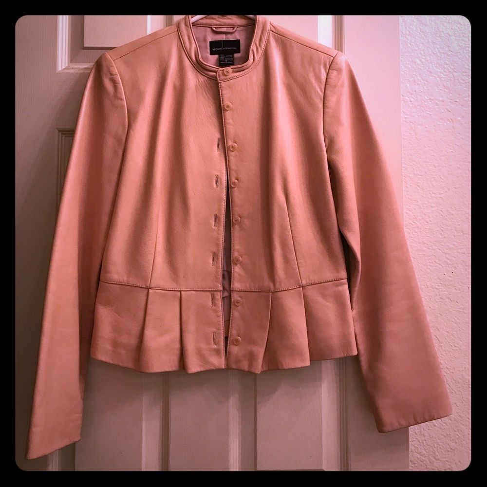 Blush 100% LEATHER Jacket