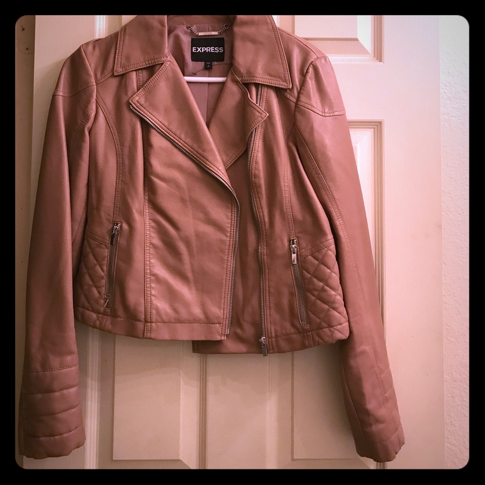 Express Nude Moto Jacket