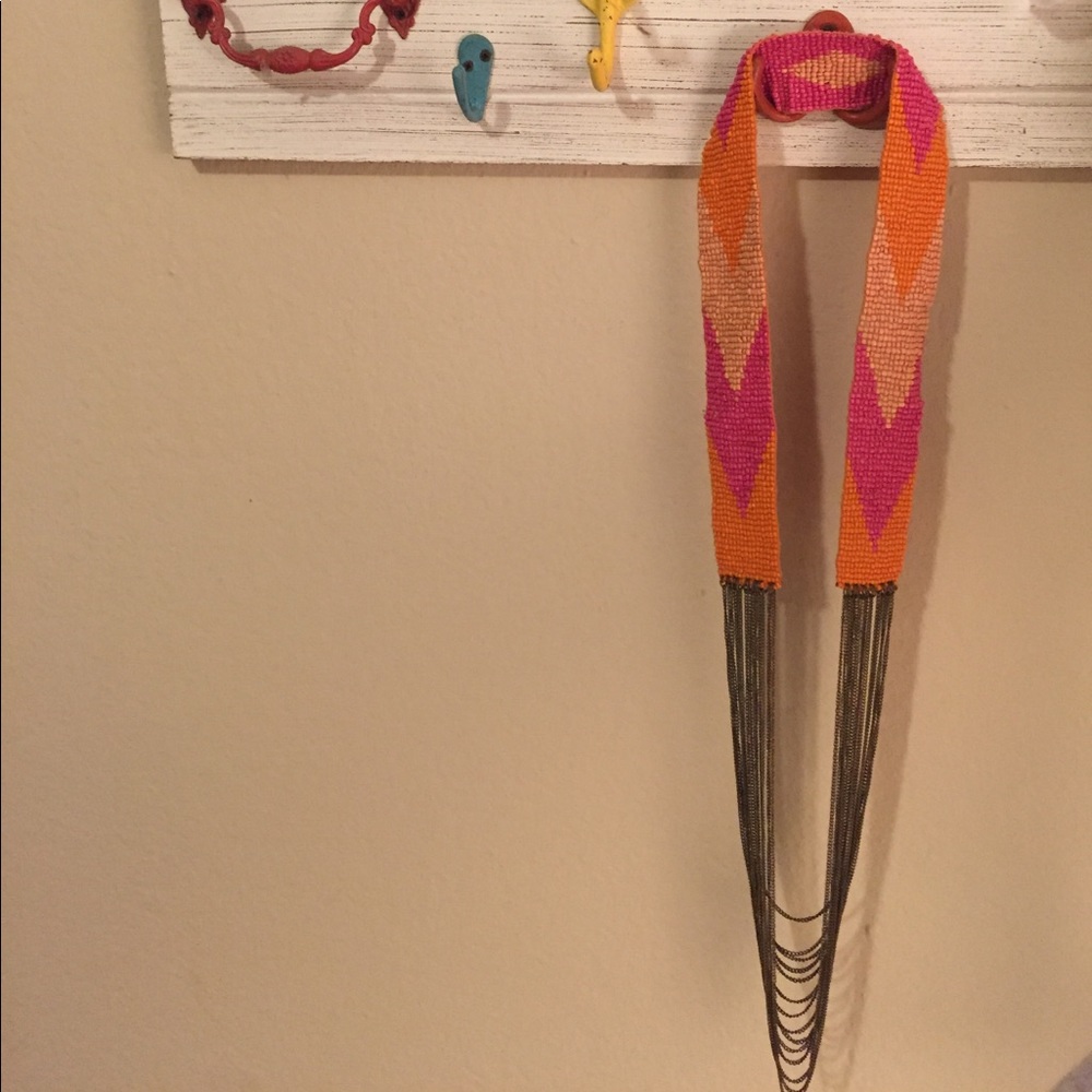 Beaded chain necklace
