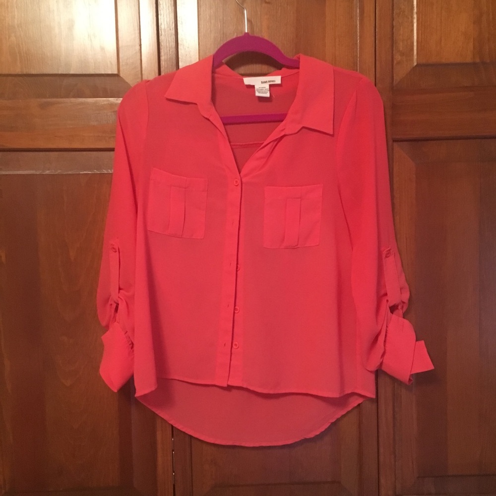 Coral blouse