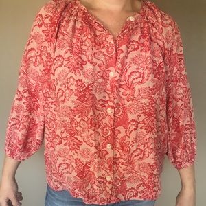 Tucker silk blouse