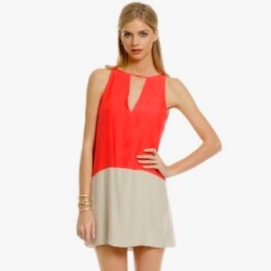 Parker Silk Colorblock dress