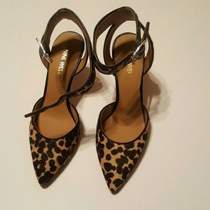 Nine West leopard heels