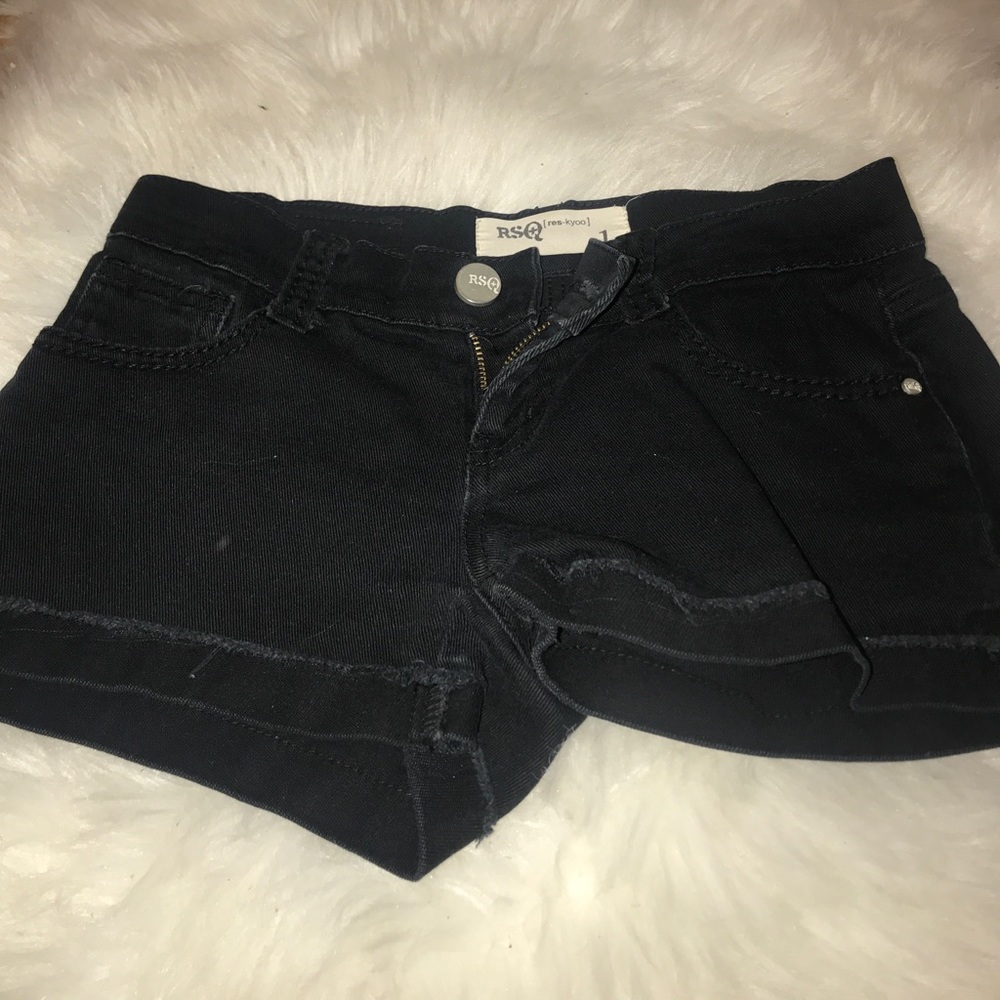 Black shorts size 1