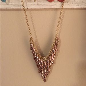 Pink beaded necklace