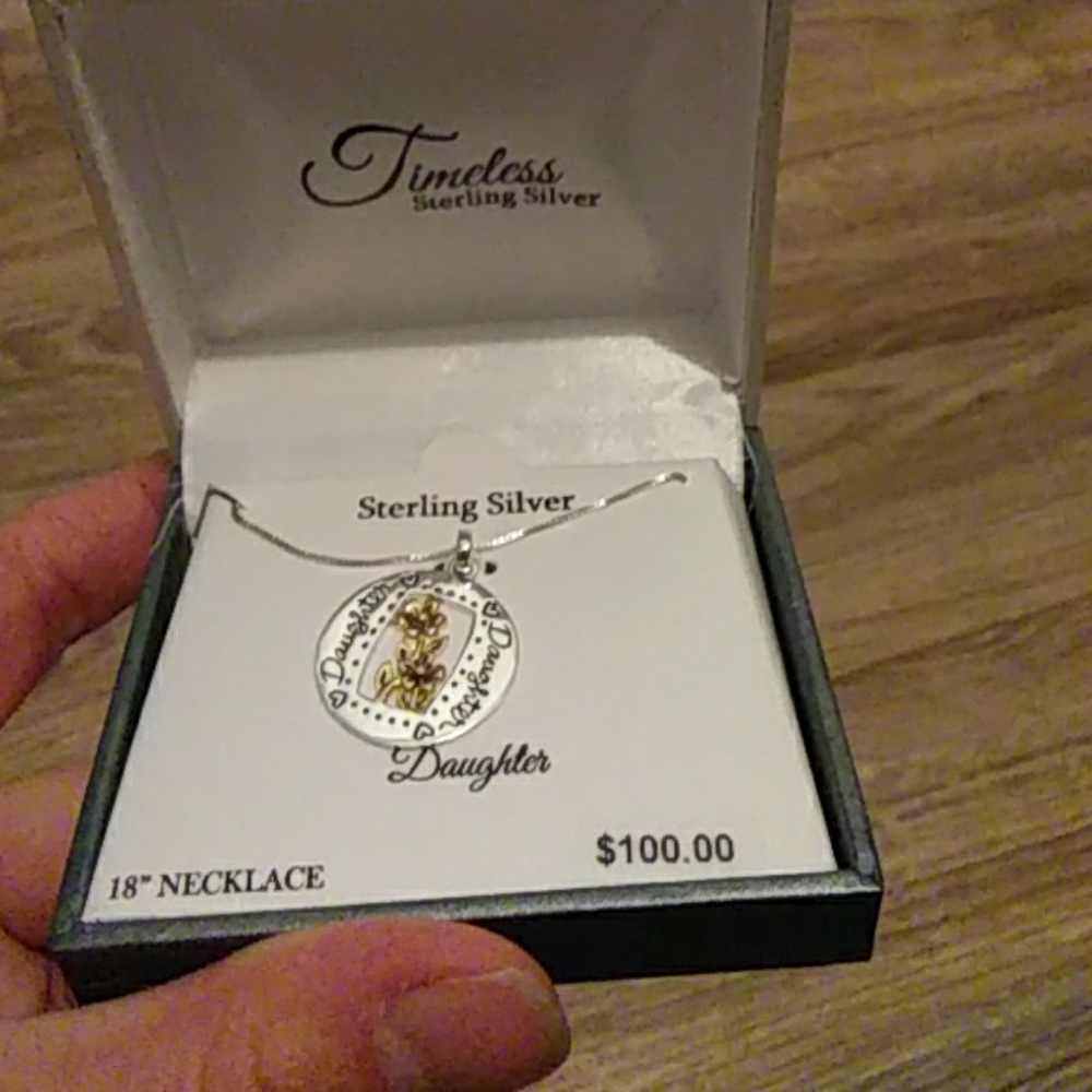 925 sterling silver daughter necklace