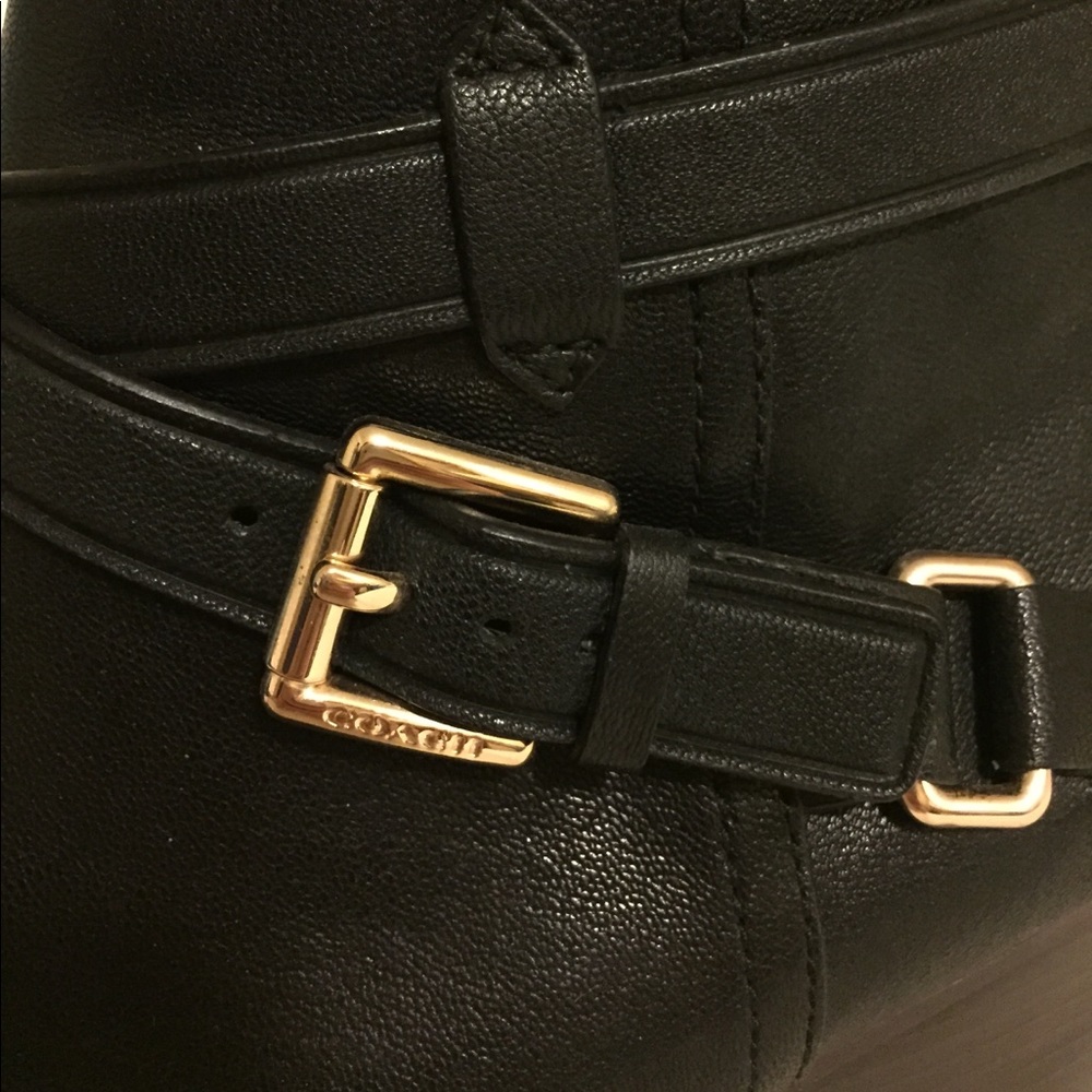 SOLD locally. Nearly New COACH Pauline Black Boot - Picture 4 of 7