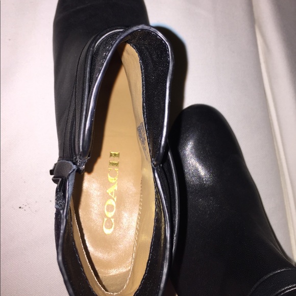 SOLD locally. Nearly New COACH Pauline Black Boot - Picture 6 of 7