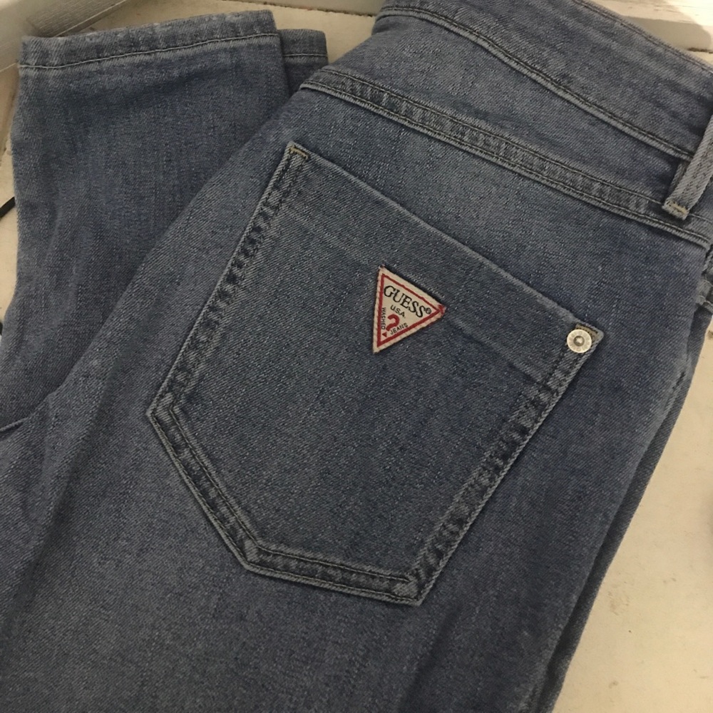 Guess high rise skinny jeans