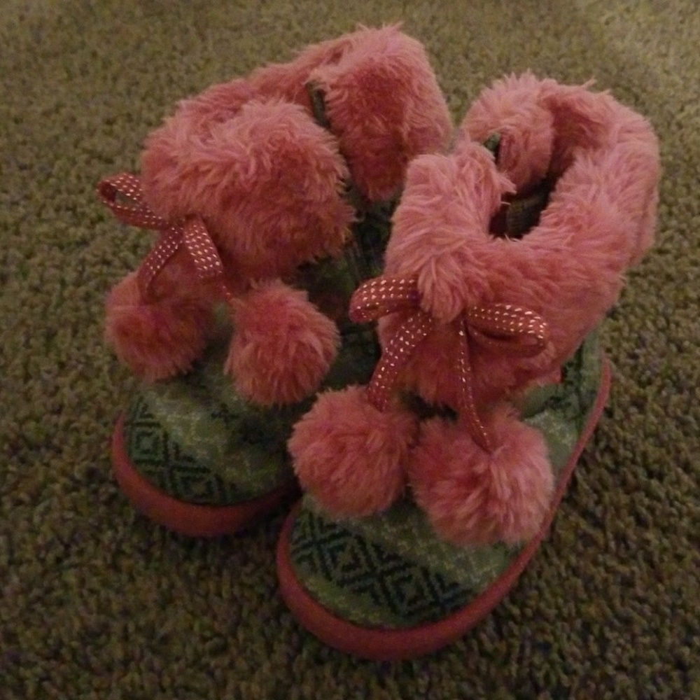 Frozen Toddler girls knit boots