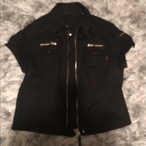 BCBG zip up shirt!