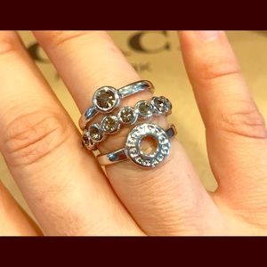 Coach Circle Ring Set
