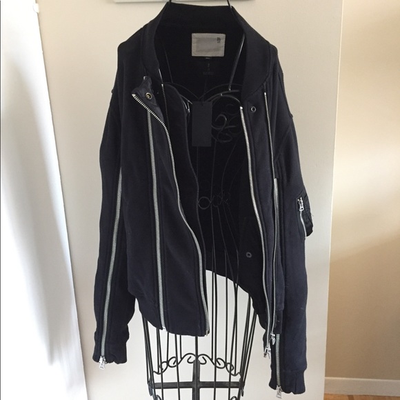 R13 Sweatshirt Zip Up for Barneys - Picture 2 of 7