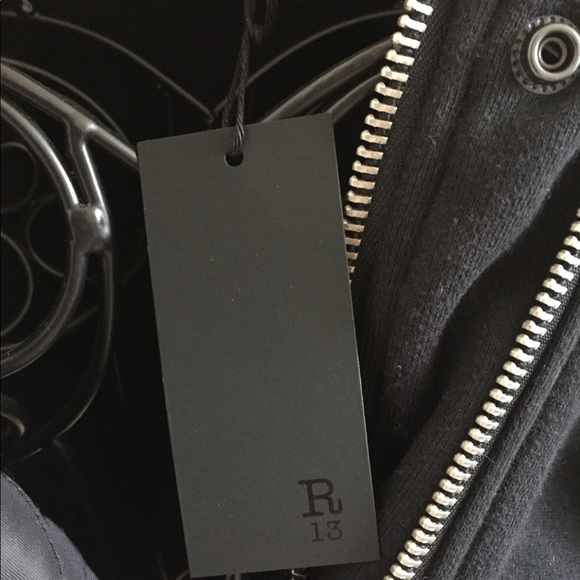 R13 Sweatshirt Zip Up for Barneys - Picture 3 of 7