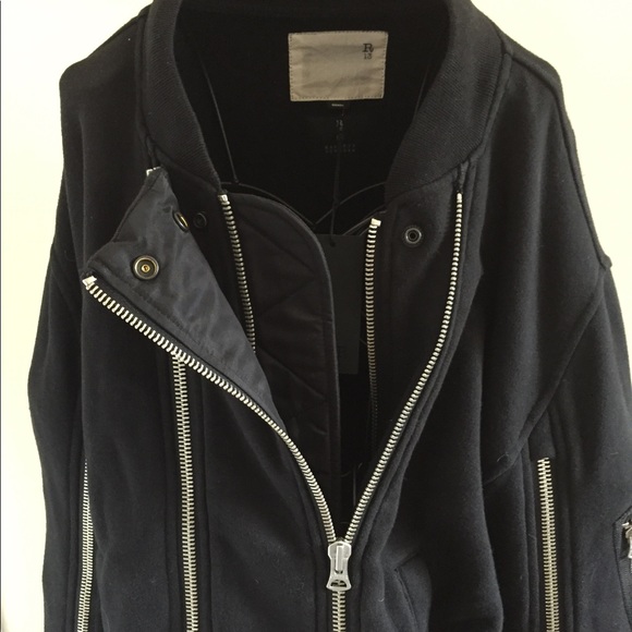 R13 Sweatshirt Zip Up for Barneys - Picture 5 of 7