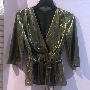 Top shop glittery blouse