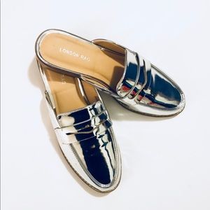 London Rag Metallic Slip On Loafers