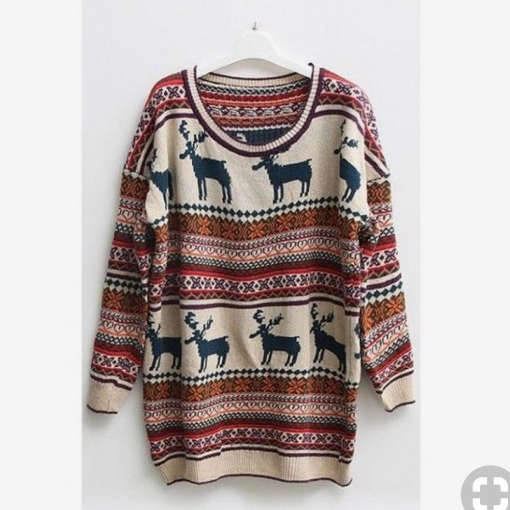 Cute/ugly holiday sweater
