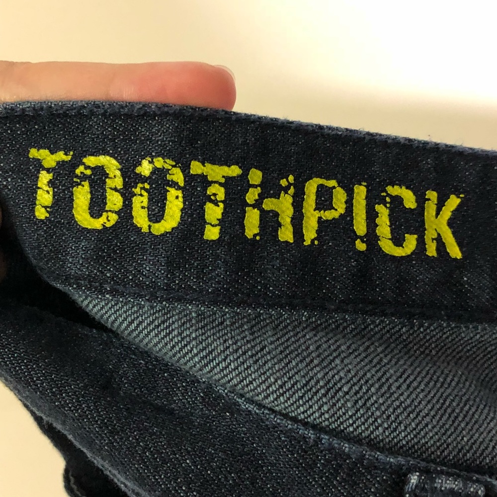 J. Crew Factory: toothpick dark wash skinny jeans - Picture 4 of 4