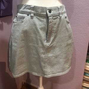 Vince Camuto Striped denim skirt.
